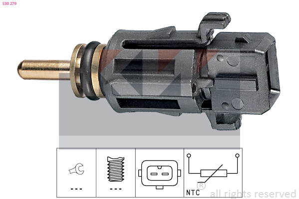 Senzor,temperatura lichid de racire 530 279 KW